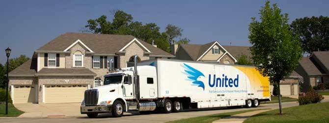 United Van Lines Moving Trailer